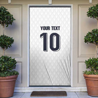 Custom Finland National Football Door Cover Pine Trees with Diamond Shapes - Wonder Print Shop