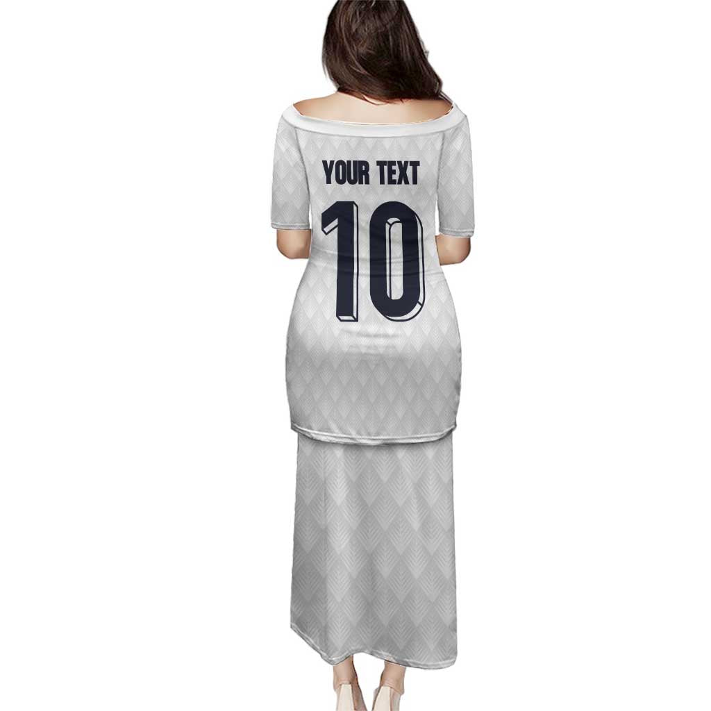 Custom Finland National Football Family Matching Puletasi and Hawaiian Shirt Pine Trees with Diamond Shapes - Wonder Print Shop