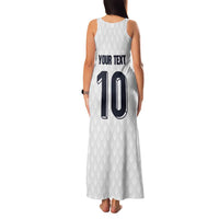 Custom Finland National Football Family Matching Tank Maxi Dress and Hawaiian Shirt Pine Trees with Diamond Shapes - Wonder Print Shop