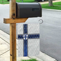 Finland National Football Garden Flag Pine Trees with Diamond Shapes - Wonder Print Shop