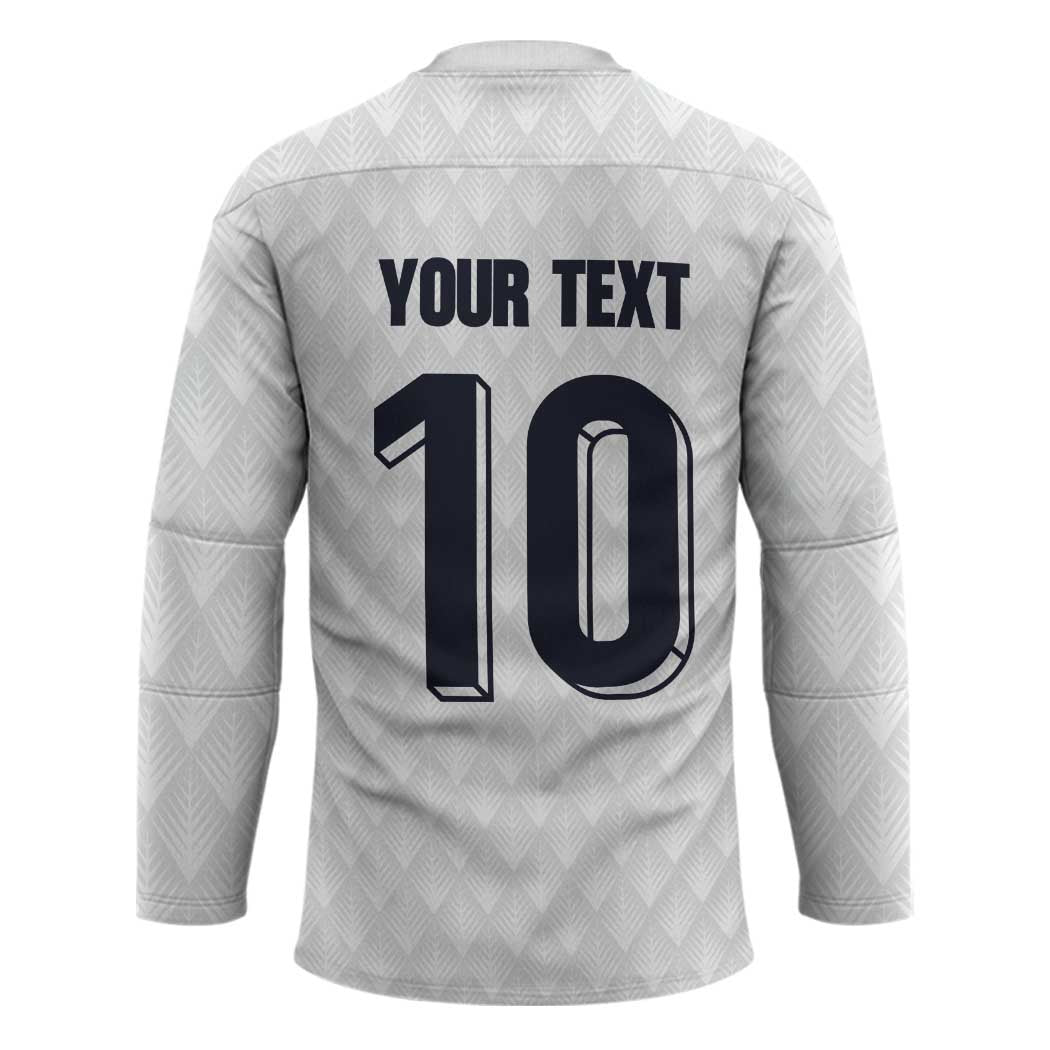 Custom Finland National Football Hockey Jersey Pine Trees with Diamond Shapes - Wonder Print Shop