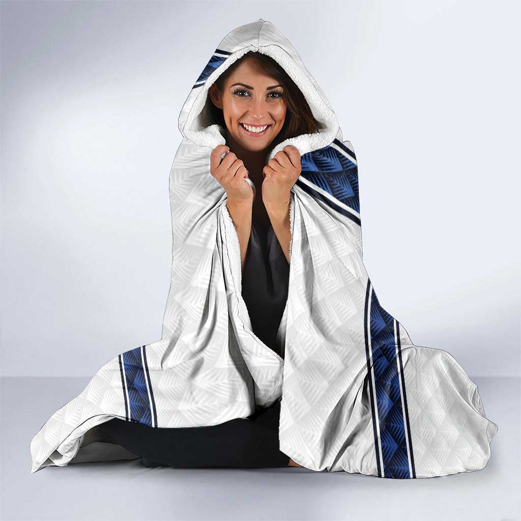 Finland National Football Hooded Blanket Pine Trees with Diamond Shapes - Wonder Print Shop