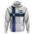 Custom Finland National Football Hoodie Pine Trees with Diamond Shapes - Wonder Print Shop