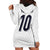 Custom Finland National Football Hoodie Dress Pine Trees with Diamond Shapes - Wonder Print Shop