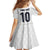Custom Finland National Football Kid Short Sleeve Dress Pine Trees with Diamond Shapes - Wonder Print Shop