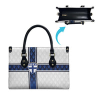 Finland National Football Leather Bag Pine Trees with Diamond Shapes - Wonder Print Shop