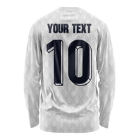 Custom Finland National Football Long Sleeve Shirt Pine Trees with Diamond Shapes - Wonder Print Shop