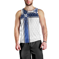 Custom Finland National Football Men Tank Top Pine Trees with Diamond Shapes - Wonder Print Shop