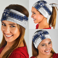 Finland National Football Neck Gaiter Pine Trees with Diamond Shapes - Wonder Print Shop