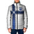 Custom Finland National Football Padded Jacket Pine Trees with Diamond Shapes - Wonder Print Shop