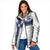 Custom Finland National Football Padded Jacket Pine Trees with Diamond Shapes - Wonder Print Shop