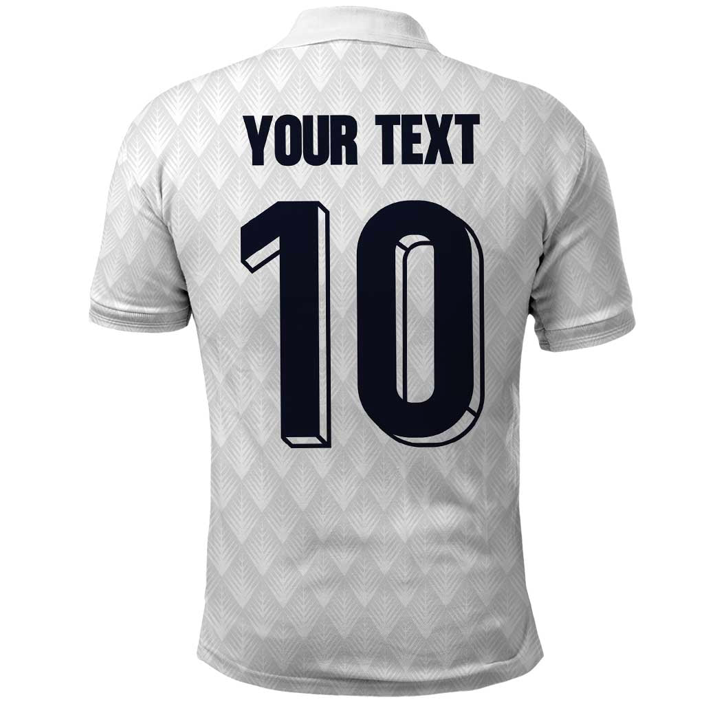 Custom Finland National Football Polo Shirt Pine Trees with Diamond Shapes - Wonder Print Shop