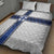 Finland National Football Quilt Bed Set Pine Trees with Diamond Shapes - Wonder Print Shop