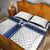 Finland National Football Quilt Bed Set Pine Trees with Diamond Shapes - Wonder Print Shop