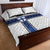 Finland National Football Quilt Bed Set Pine Trees with Diamond Shapes - Wonder Print Shop