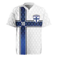 Custom Finland National Football Rugby Jersey Pine Trees with Diamond Shapes - Wonder Print Shop