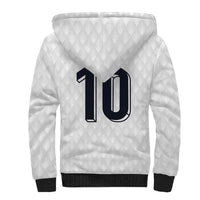 Custom Finland National Football Sherpa Hoodie Pine Trees with Diamond Shapes - Wonder Print Shop