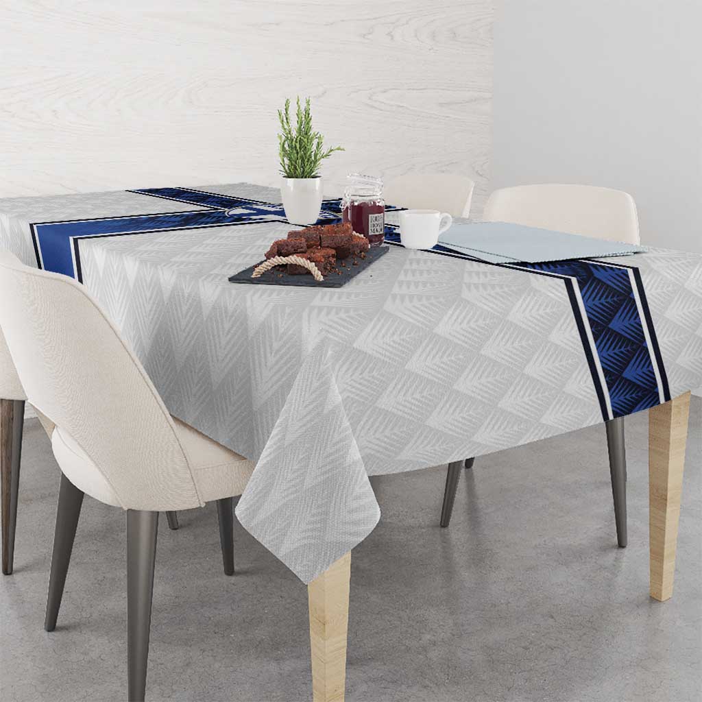 Finland National Football Tablecloth Pine Trees with Diamond Shapes - Wonder Print Shop