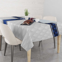 Finland National Football Tablecloth Pine Trees with Diamond Shapes - Wonder Print Shop