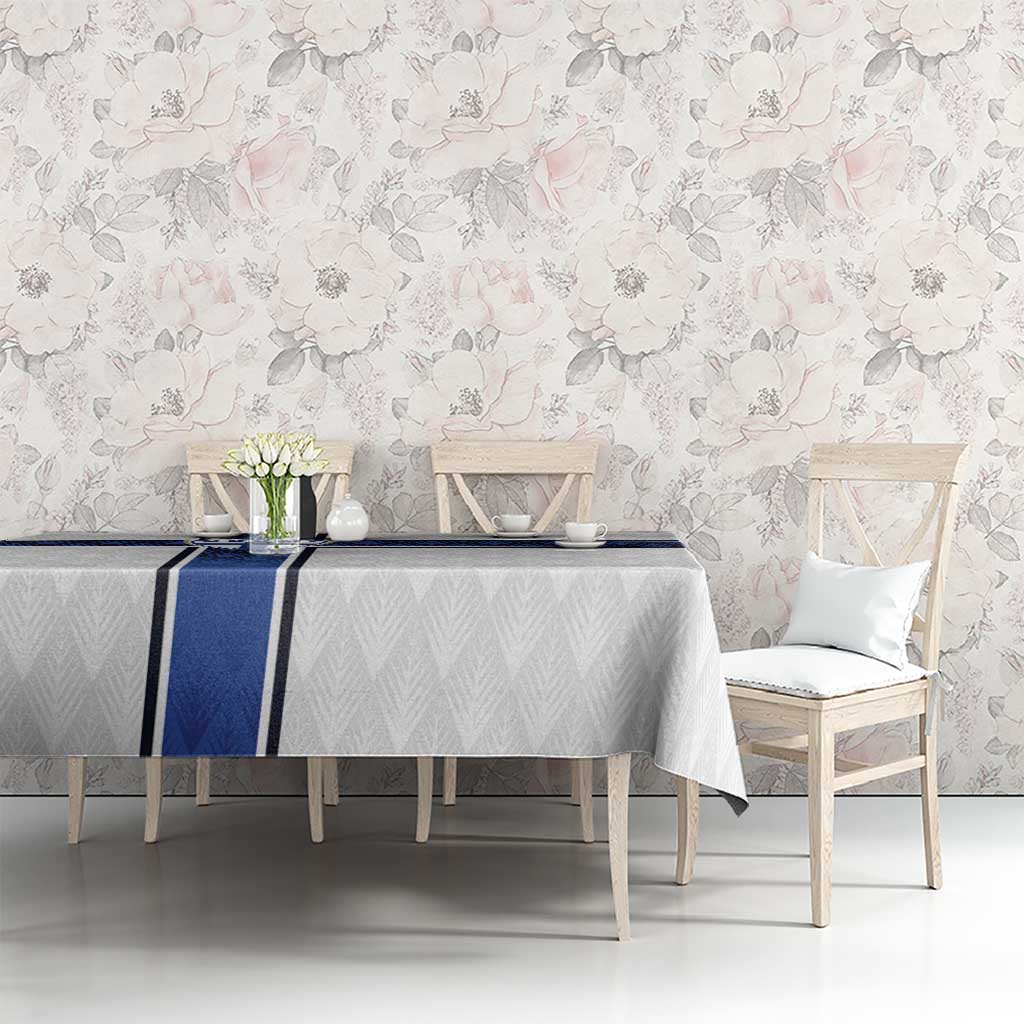 Finland National Football Tablecloth Pine Trees with Diamond Shapes - Wonder Print Shop