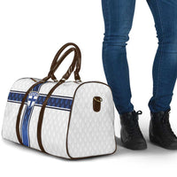 Finland National Football Travel Bag Pine Trees with Diamond Shapes - Wonder Print Shop