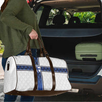 Finland National Football Travel Bag Pine Trees with Diamond Shapes - Wonder Print Shop