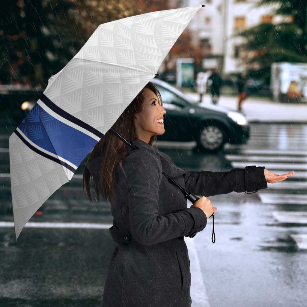 Finland National Football Umbrella Pine Trees with Diamond Shapes - Wonder Print Shop