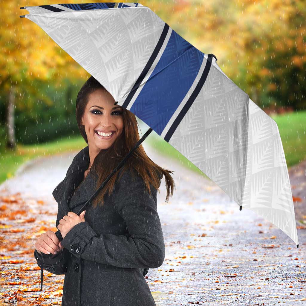 Finland National Football Umbrella Pine Trees with Diamond Shapes - Wonder Print Shop