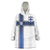 Custom Finland National Football Wearable Blanket Hoodie Pine Trees with Diamond Shapes - Wonder Print Shop