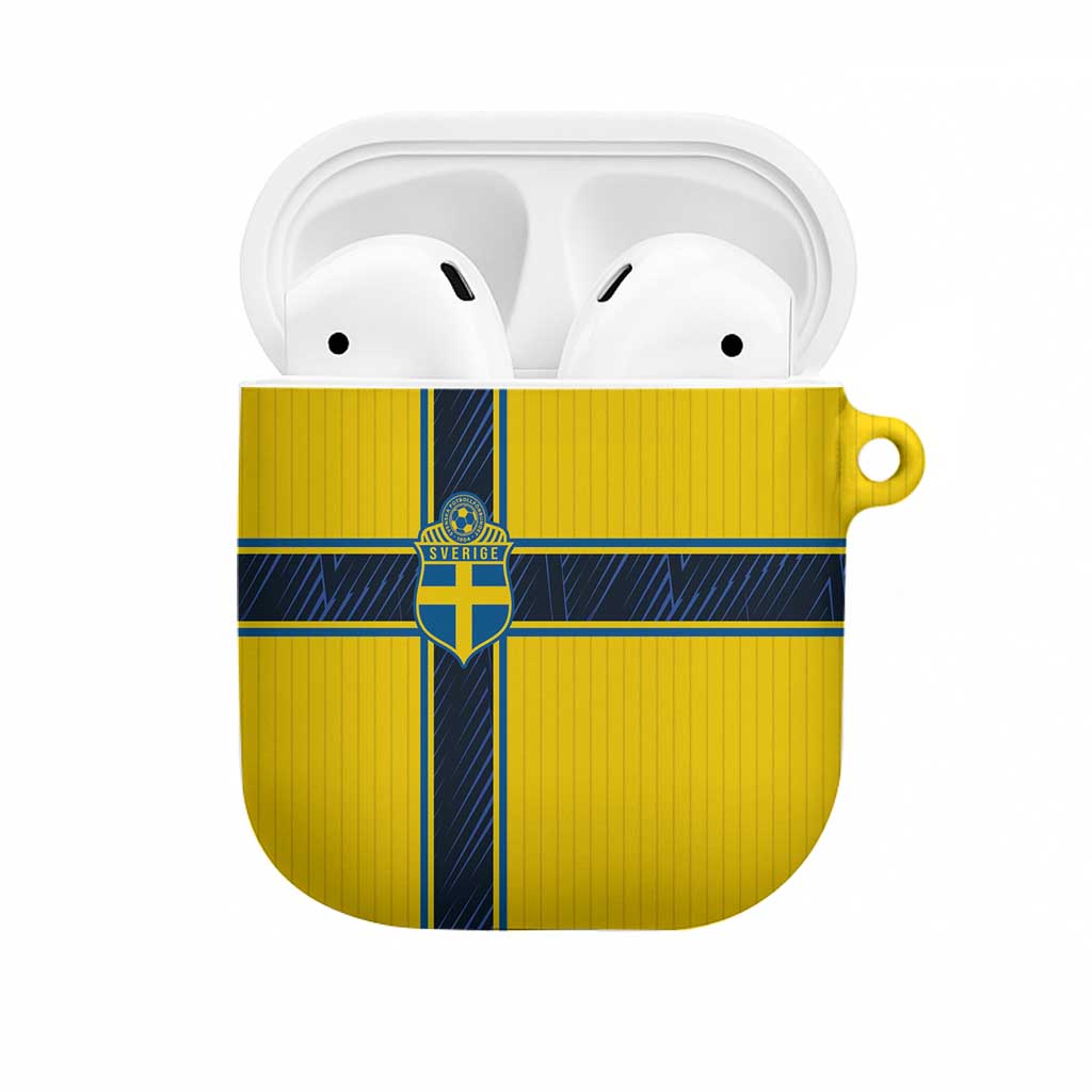 Sweden National Football AirPods Case Glory The Blue and Yellow - Wonder Print Shop