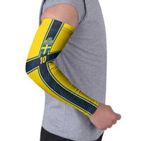Custom Sweden National Football Arm Sleeves Glory The Blue and Yellow - Wonder Print Shop