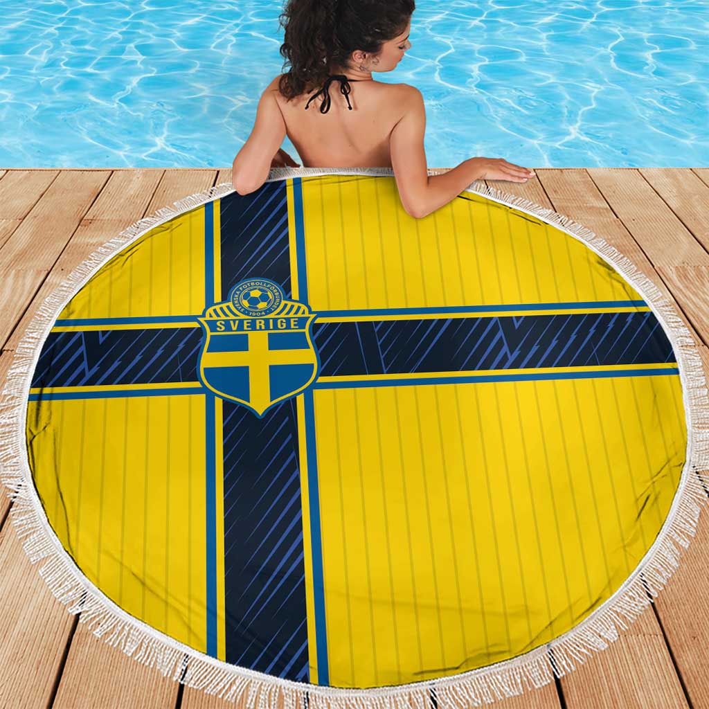 Sweden National Football Beach Blanket Glory The Blue and Yellow - Wonder Print Shop