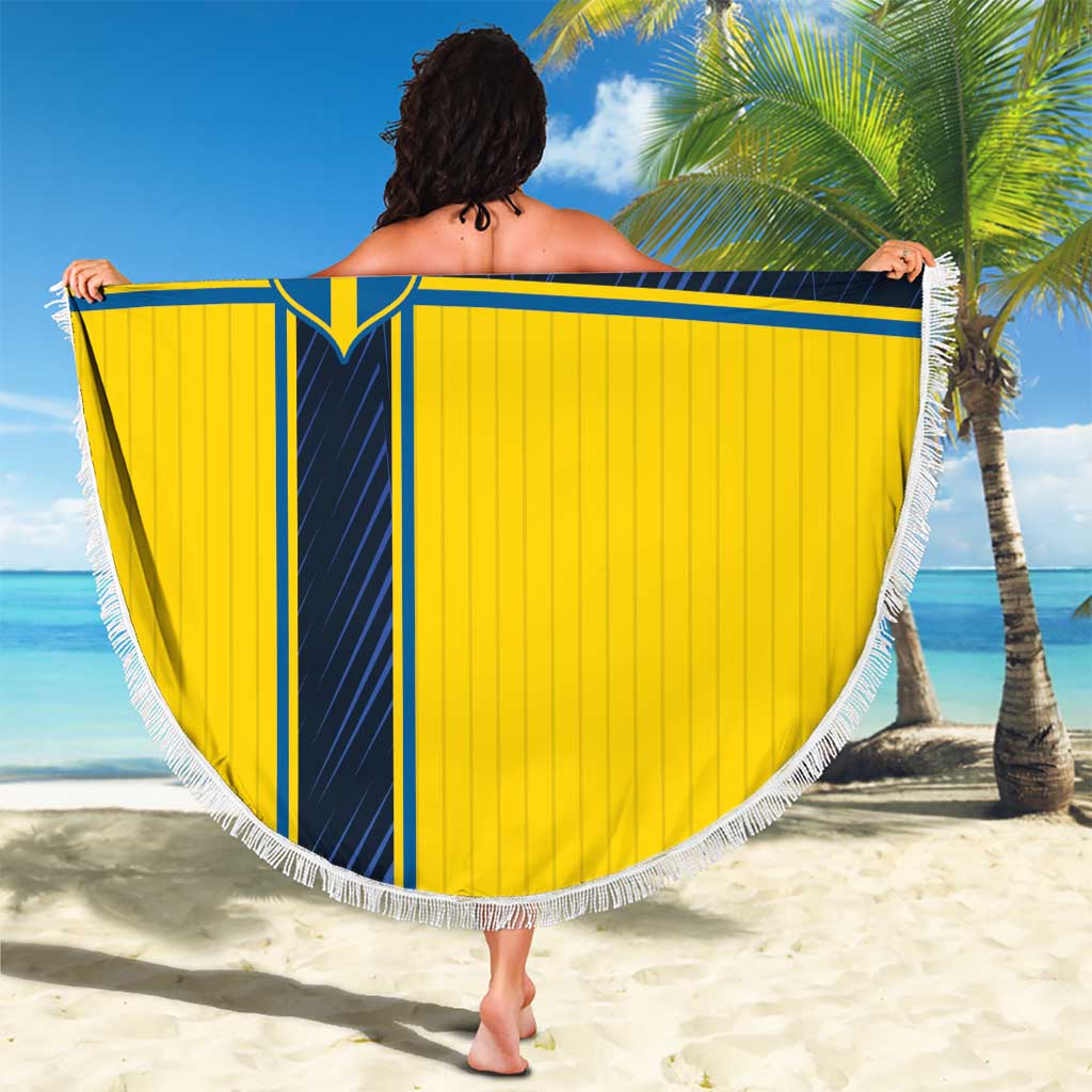 Sweden National Football Beach Blanket Glory The Blue and Yellow - Wonder Print Shop
