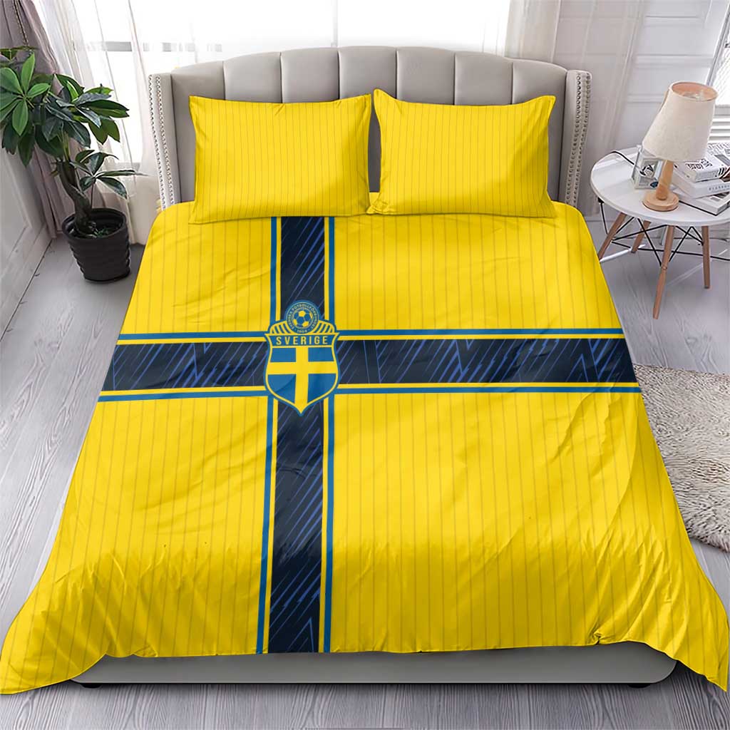 Sweden National Football Bedding Set Glory The Blue and Yellow - Wonder Print Shop