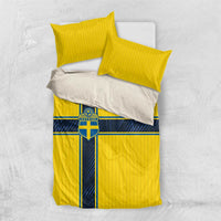 Sweden National Football Bedding Set Glory The Blue and Yellow - Wonder Print Shop