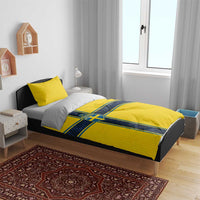 Sweden National Football Bedding Set Glory The Blue and Yellow - Wonder Print Shop