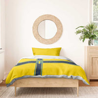 Sweden National Football Bedding Set Glory The Blue and Yellow - Wonder Print Shop