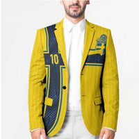 Custom Sweden National Football Blazer Glory The Blue and Yellow - Wonder Print Shop