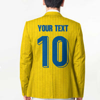 Custom Sweden National Football Blazer Glory The Blue and Yellow - Wonder Print Shop