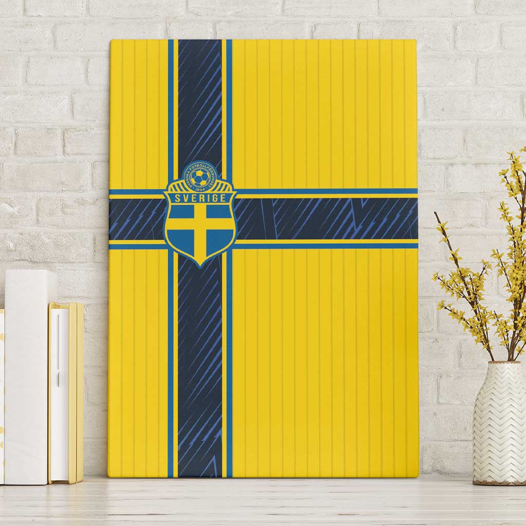 Sweden National Football Canvas Wall Art Glory The Blue and Yellow - Wonder Print Shop