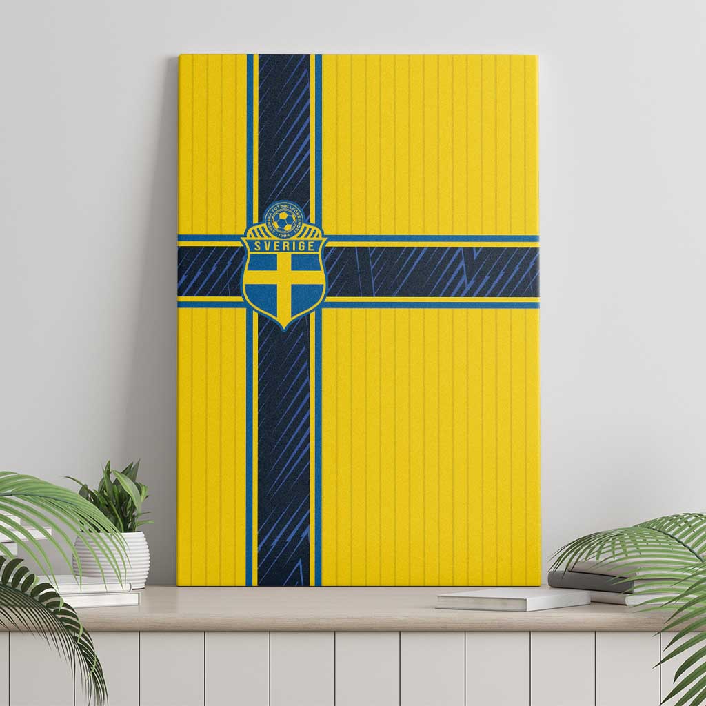 Sweden National Football Canvas Wall Art Glory The Blue and Yellow - Wonder Print Shop