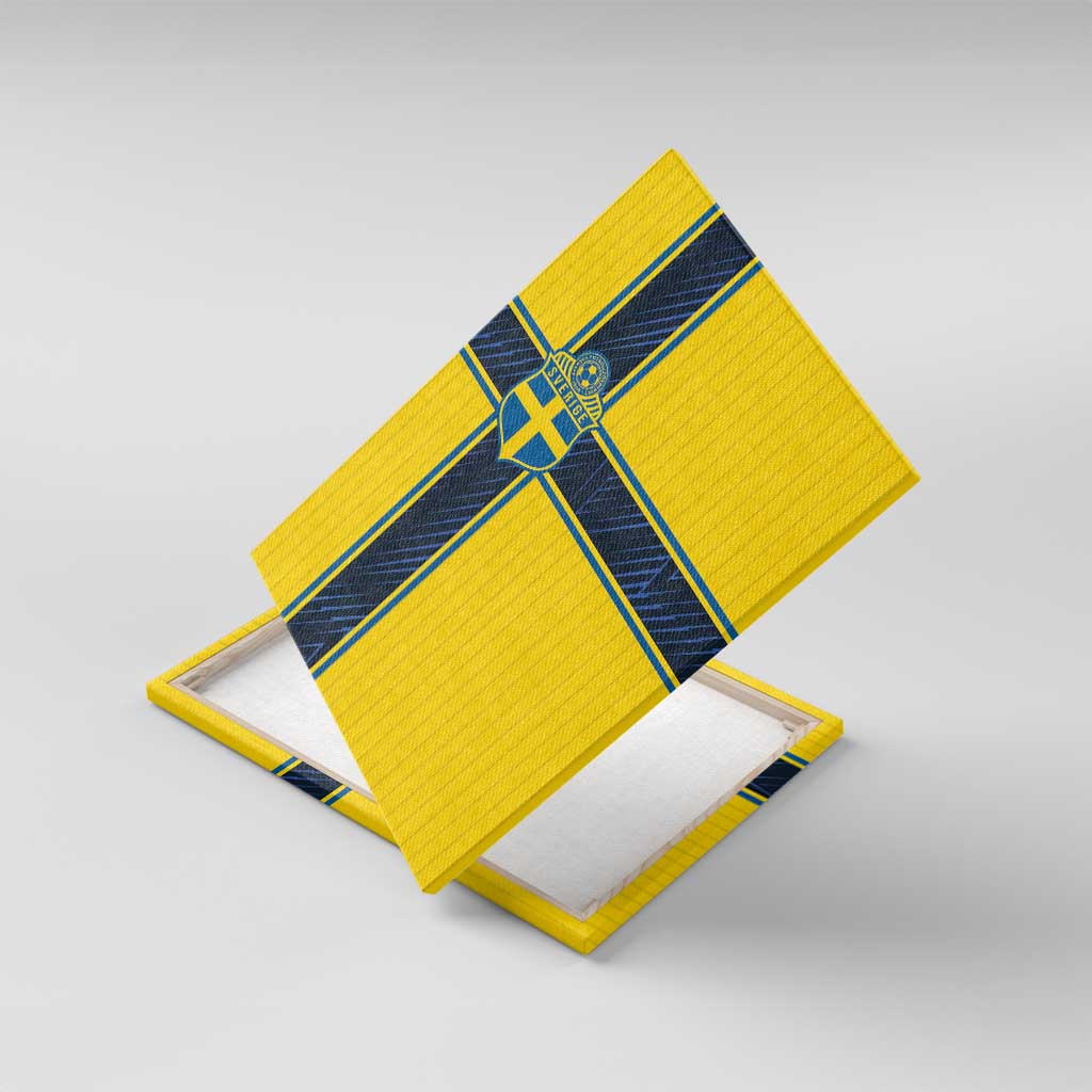 Sweden National Football Canvas Wall Art Glory The Blue and Yellow - Wonder Print Shop