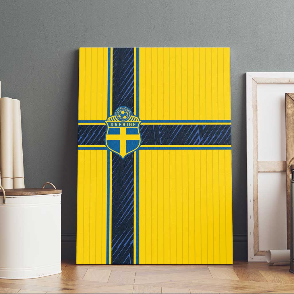 Sweden National Football Canvas Wall Art Glory The Blue and Yellow - Wonder Print Shop