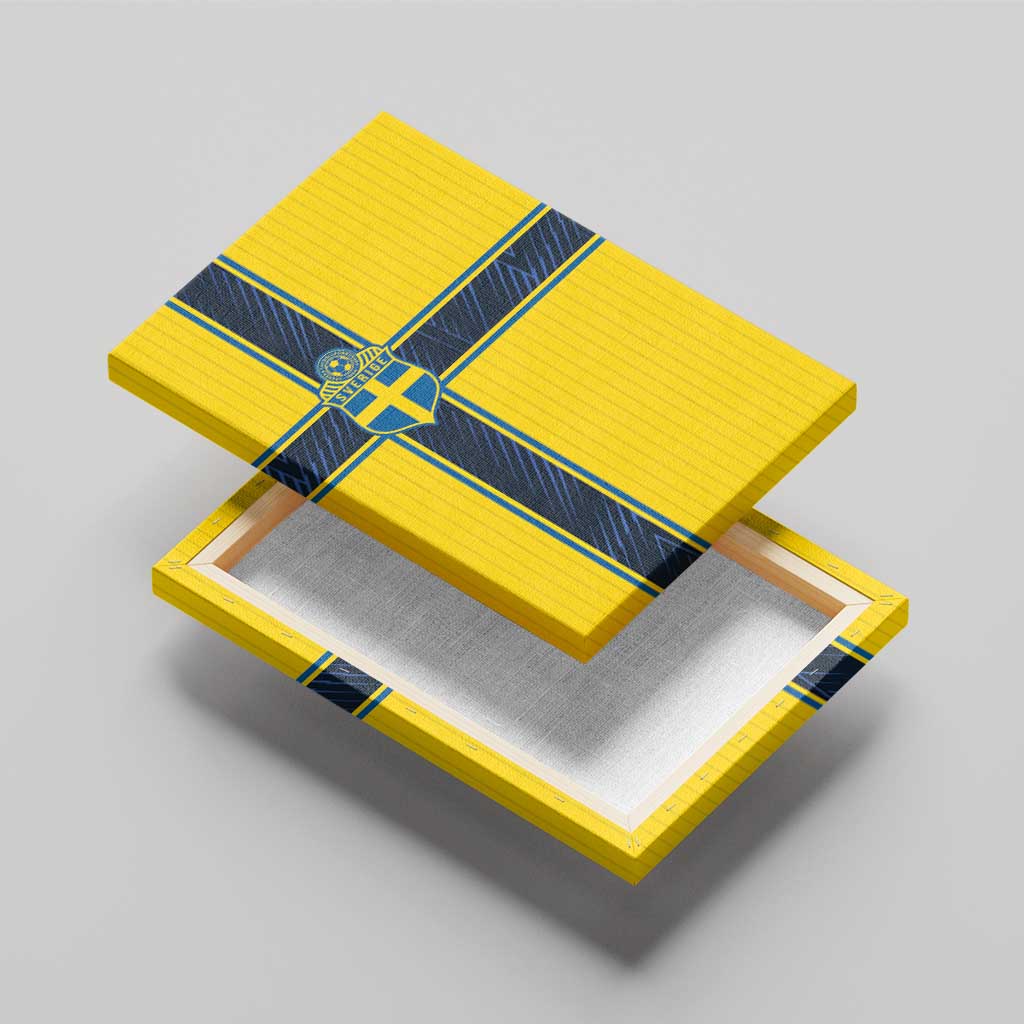 Sweden National Football Canvas Wall Art Glory The Blue and Yellow - Wonder Print Shop