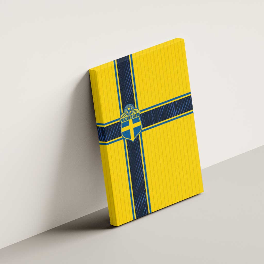 Sweden National Football Canvas Wall Art Glory The Blue and Yellow - Wonder Print Shop