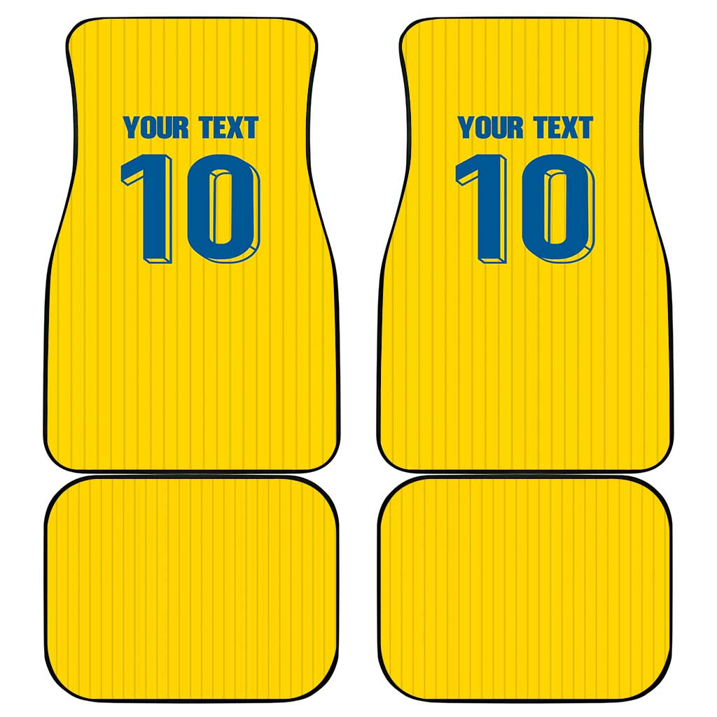 Custom Sweden National Football Car Mats Glory The Blue and Yellow - Wonder Print Shop