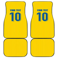 Custom Sweden National Football Car Mats Glory The Blue and Yellow - Wonder Print Shop