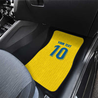 Custom Sweden National Football Car Mats Glory The Blue and Yellow - Wonder Print Shop