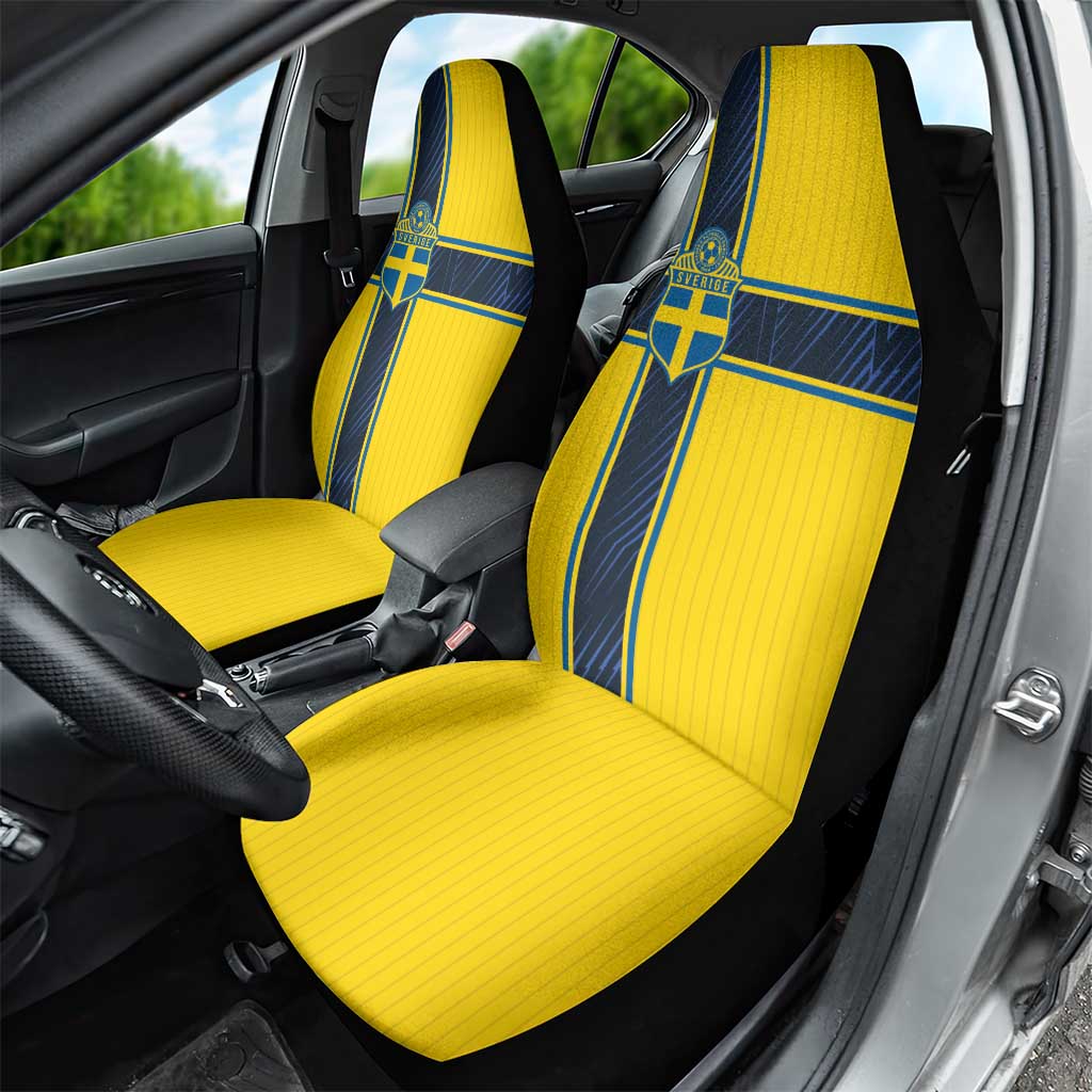 Sweden National Football Car Seat Cover Glory The Blue and Yellow - Wonder Print Shop