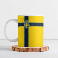 Custom Sweden National Football Ceramic Mug Glory The Blue and Yellow - Wonder Print Shop